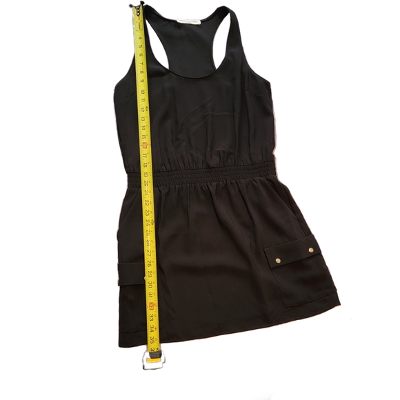 AMANDA UPRICHARD Shopbop Black Cargo Pocket Racerback Mini Dress - Size Large - Picture 11 of 15